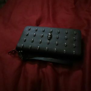 Skull studded wallet